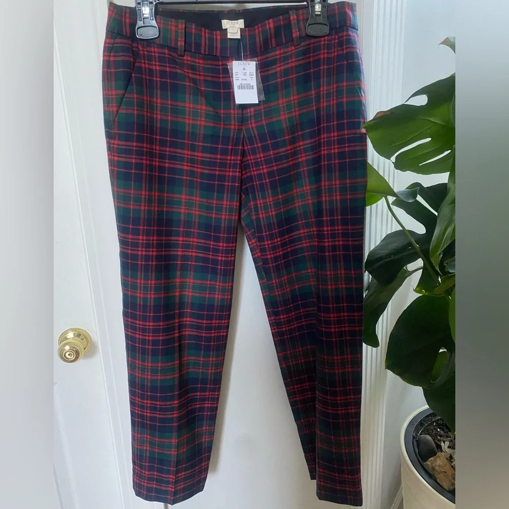 J crew plaid pants - Picture 1 of 3